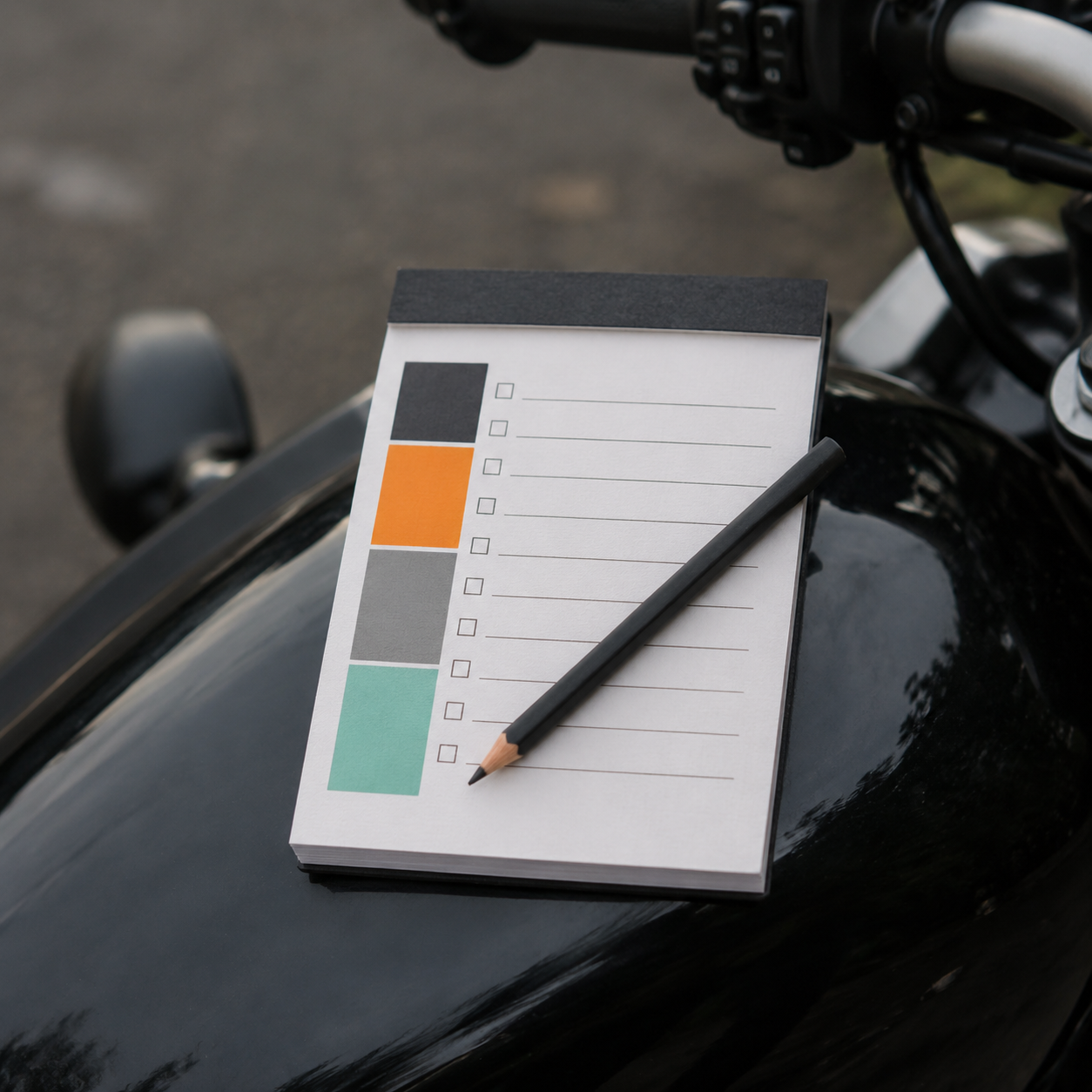 Ride Checklist Pad